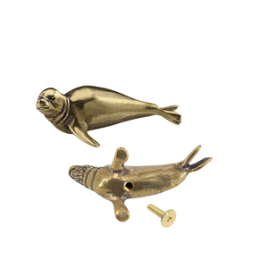 Sceau vintage en laiton inversé boutons de <span class=keywords><strong>tiroir</strong></span> d'armoire et poignées poignées d'<span class=keywords><strong>animaux</strong></span>. - Product Image 1