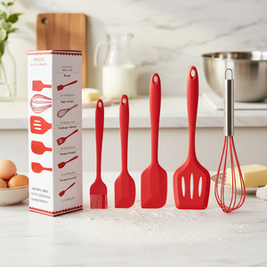 Set di utensili da cucina in gomma siliconica sostenibile utensili da cucina fornito Set essenziale per <span class=keywords><strong>chef</strong></span> domestici - Product Image 1