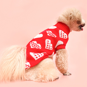 Suéter para Perro de Lujo Personalizable al por Mayor, Transpirable, Cómodo, 100% Acrílico Elástico, para Todas las Estaciones, Diseño Lindo para Cachorros - Product Image 6