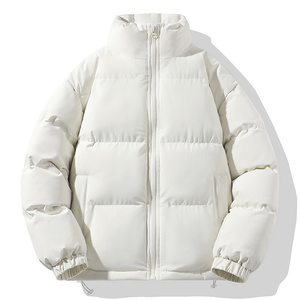 Veste matelassée d'hiver Manteau rembourré à fermeture éclair Vêtements d'extérieur légers et chauds pour hommes et femmes - Product Image 1