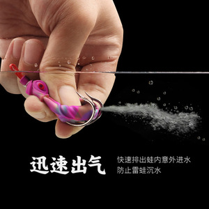 Señuelo de Pesca Ningbo Chiren Frog Lure CR11204 2, Biomimético con Ojos 3D, para Pesca de Cabeza de Serpiente en Agua Dulce, Alta Resistencia, Largo Alcance - Product Image 4