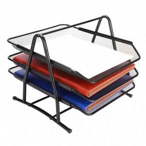 Organizador de Escritorio de Malla de 3 Niveles para Documentos y Cartas, Precio Bajo de Fábrica China - Product Image 2