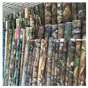 Custom polyester waterproof PVC coated 600D camouflage printing oxford fabric
