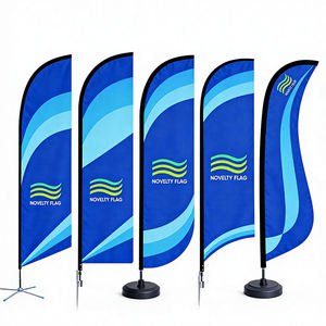 Bandera de lágrima con diseño de pluma, rectangular, tipo swooper, de alta calidad, para comida rápida, ferretería, bienes raíces, ferias comerciales, playa - Product Image 1