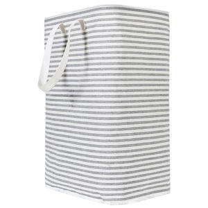 <span class=keywords><strong>Amazon</strong></span> Venta caliente 2023 juguete plegable tela de lona rayas cajas de almacenamiento impermeables lavandería baño cesta de almacenamiento - Product Image 1