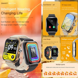 <span class=keywords><strong>Reloj</strong></span> Inteligente con <span class=keywords><strong>Pantalla</strong></span> Grande <span class=keywords><strong>de</strong></span> 1.83 Pulgadas Y13 para Hombre y Mujer, Llamadas Bluetooth, Monitor <span class=keywords><strong>de</strong></span> Ritmo Cardíaco Deportivo, Fondo <span class=keywords><strong>de</strong></span> <span class=keywords><strong>Pantalla</strong></span> Personalizable, Correa <span class=keywords><strong>de</strong></span> <span class=keywords><strong>Reloj</strong></span> Inteligente - Product Image 3