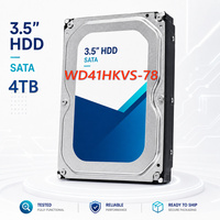 Hard Disk WD41HKVS-78 Usato, 4TB, per NAS, Interno, 5400 RPM, SATA, 3.5 Pollici, per Telecamere e NVR