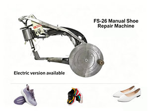 Nouvelle <span class=keywords><strong>machine</strong></span> à coudre industrielle FS pour chaussures de sport, à tête inclinée, à un seul point, à lit cylindrique, avec moteur électrique manuel pour la réparation de chaussures - Product Image 1