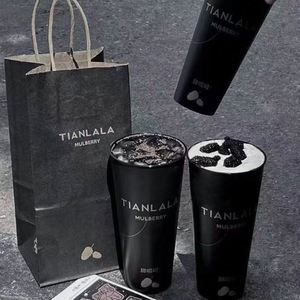 Custom Recyclable PP Food Grade Material 16oz 22oz Black Frosted Plastic <b>Cups</b> with <b>Lids</b> <b>and</b> <b>Straws</b> - Product Image 4