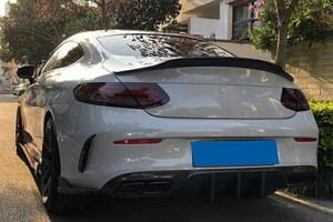 Lame de pare-choc arrière en Fiber de carbone, 2 pièces, pour mercedes-benz classe <span class=keywords><strong>C</strong></span> A205 C205 Sport C43 <span class=keywords><strong>AMG</strong></span> Sedan coupé 2015 — <span class=keywords><strong>2019</strong></span> - Product Image 6