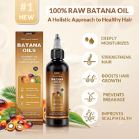 Kustom mentah Batana Rosemary jahe Argan Kastor Minyak penumbuh Rambut Serum untuk pria wanita rambut rontok kering ketebalan rusak