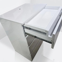 Table de chevet moderne blanche avec serrure RFID intelligente, tiroir secret pour la confidentialité et la sécurité, vente en gros
