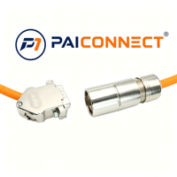 Kabel Feedback Encoder RG2-002ABB, Kabel Motor Servo Terlindung Fleksibel Tinggi, Kompatibel dengan Bosch Rexroth