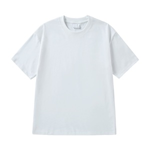 Camiseta Personalizada de 280G, 100% Algodón, Cuello Redondo, Unisex, Talla Grande, Manga Corta, con Logotipo, OEM ODM - Product Image 1
