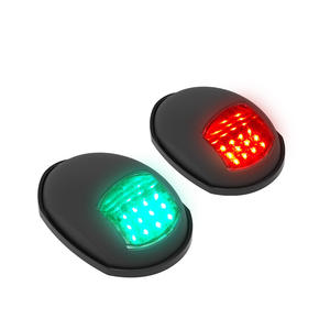 Feux de navigation LED 12VDC, nouveaux feux indicateurs de signalisation marins et de yacht en plastique, rouge et vert - Product Image 3