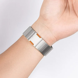 Cinturino con fibbia magnetica in metallo Eraysun Ultra 2 i <span class=keywords><strong>Watch</strong></span> 10/9/8/7 di lusso regolabile impermeabile senza speno in <span class=keywords><strong>acciaio</strong></span> per <span class=keywords><strong>Apple</strong></span> <span class=keywords><strong>Watch</strong></span> cinturini - Product Image 6