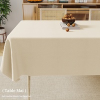 Nappe en cuir texturé, imperméable, anti-taches, style minimaliste, pour cuisine, salle à manger, maison, vente en gros