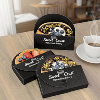 Boîte en papier personnalisée ETpack en forme de disque pour beignets Napoléon, dorayaki, biscuits, pâtisseries – Emballage unique et design, boîte cadeau
