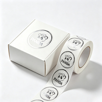 Etiquetas Adhesivas Redondas Personalizadas con Logotipo, Troqueladas, con Estampado en Caliente, Lámina Dorada, Resistentes al Agua, para Marca, Empaque y Decoración de Productos, OEM