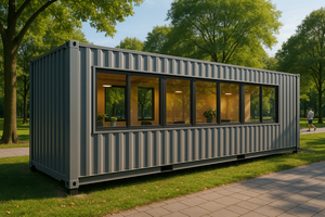 Contenedor <span class=keywords><strong>de</strong></span> oficina modular prefabricado, casa portátil para cobertizo <span class=keywords><strong>de</strong></span> jardín y cabina <span class=keywords><strong>de</strong></span> calle - Product Image 5