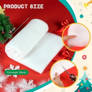 Couverture de <span class=keywords><strong>neige</strong></span> artificielle pour la décoration de Noël, tapis de <span class=keywords><strong>neige</strong></span> blanc doux pour l'affichage de la maison et du magasin - Product Image 2