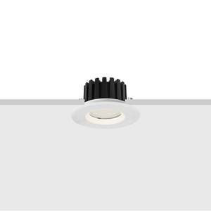 Plafonnier LED COB encastré à bord plat, IP65, verre de sécurité en option, avec grille en nid d'abeille, pour hôtel, salle de bain, restaurant - Product Image 1