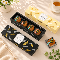 Prix d'usine – Diviseurs de luxe portables en papier sulfurisé rigide personnalisés, à fentes, pour emballage cadeau de pâtisseries et gâteaux de lune