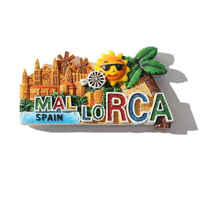 Imán de nevera de resina 3D de <span class=keywords><strong>Mallorca</strong></span>, España, personalizado, con motivos de la ciudad, decorativo, para regalo de viaje. - Product Image 1