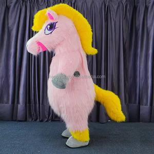 Inflatable Unicorn <strong>Horse</strong> Adult Unisex <strong>Mascot</strong> <strong>Costume</strong> for Mardi Gras Carnival - Product Image 2