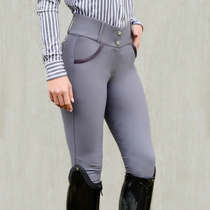 Pantalones de equitación personalizados de corte ajustado para exteriores, pantalones de equitación para mujer, Jodhpur - Product Image 5