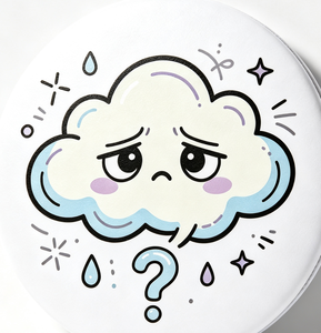 Etiqueta Adhesiva Redonda con Diseño de Nube de Lluvia, Adhesivo de Dibujos Animados Impermeable, Parche Troquelado para Ropa, Embalaje y Zapatos - Product Image 3