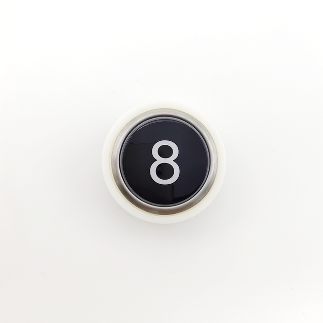 Modern Design Hot Black Acrylic Surface Elevator Lift Parts Stainless Push Button Elevator Cop LOP Panel