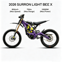Moto tout-terrain électrique populaire 2026 Sur Ron Light Bee X 10KW, puissance LBX 72V, batterie lithium Surron pour VTT adulte