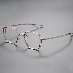 124 Designer Delicate Handmade Personal Fashion Optics Brilliant Pictures Titanium Eyeglasses Frame