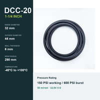 Tuyau de refroidissement liquide pour serveur YUTE DCC-20 EPDM, diamètre intérieur 1-1/4 pouce, 150 PSI, UL94 V-0, pour centre de données, refroidissement de moules, flexible, découpable