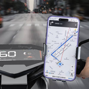 Soporte de Teléfono para Motocicleta con Agarre de Silicona Antivibración y Gancho de Almacenamiento, Soporte Universal para Teléfono de Bicicleta con Rotación de 360 Grados °   Rotación - Product Image 2