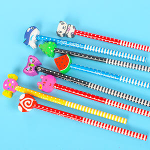 High Quality Custom Logo Rubber Eraser <b>Pencil</b> Topper Animal Shape Wholesale Colorful Lead Cute Promotional Item - Product Image 4