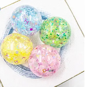 24 Wholesale 4 Squish Jelly Ball With Foam Beads - at 