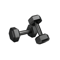 Haltères hexagonaux en fonte recouverts de caoutchouc de haute qualité, unisexes, pour la salle de sport, de qualité commerciale, 3 kg, supportant OEM ODM