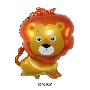 บอลลูนอลูมิเนียมฟอยล์รูปหัวสัตว์สำหรับงานเลี้ยงวันเกิด,<span class=keywords><strong>ลูกโป่ง</strong></span>ตกแต่งลายสิงโตหมีจิ้งจอกแรคคูน<span class=keywords><strong>ปี</strong></span><span class=keywords><strong>2022</strong></span> - Product Image 3