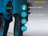 Filament PRINTROO HT PLA -MIA-38 1,75 mm pour coques d'appareils électroménagers, composants structurels, haute résistance à la chaleur, bonne adhérence des couches