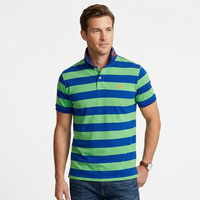 T-shirts pour hommes – Service OEM personnalisable – Tissu piqué en coton biologique et bambou, teint en fil, 200g, coupe courte
