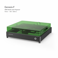 Graveur laser à diode de bureau Genesis F 20W 400x380mm, prêt à l'emploi, Plug & Play, 24000mm/min, sécurité enfant, pour salles de classe et universités