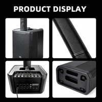PRX ONE Haut-parleur colonne actif portable de haute qualité pour intérieur et extérieur 400W+150W