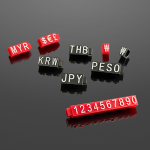 Etiquetas de Precio Modulares, Plegables, Giratorias, Desmontables, Ecológicas, Portátiles, de ABS, en Forma de Cubo, para Joyerías, Puestos, Mercados Artesanales y Más - Product Image 1