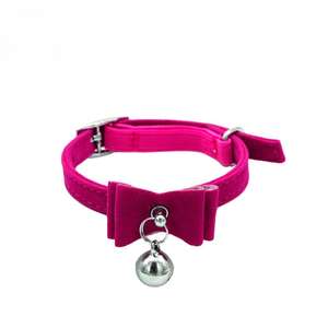 नए आगमन फैशन प्यारा पालतू श्रृंखला धनुष बेल लक्जरी बहु रंग फैशन सुरुचिपूर्ण कुत्ते कॉलर - Product Image 5