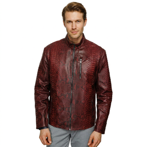 Veste de moto en cuir véritable pour homme IQBAL & YASMEEN, style motard, respirante, coupe-vent, légère, décontractée. - Product Image 1