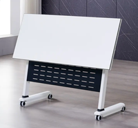 Bureau à domicile, école de réunion, table pliante moderne, table de formation pliante en métal, bureau exécutif, table de conférence pliable