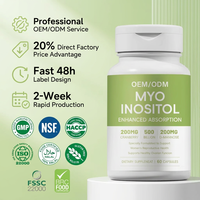 Capsules de Myo-Inositol, Canneberge, D-Mannose et Probiotiques à Marque Blanche OEM/ODM – Soutien Immunitaire Herbal Riche en Protéines et Équilibre Hormonal