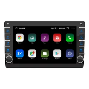 Evrensel Android 13 9 inç HD dokunmatik ekran çift din araba ses sistemi ile kablosuz carplay GPS navigasyon